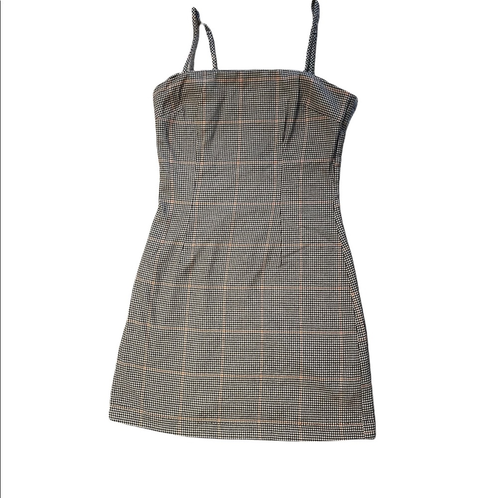 Plaid Check Mini Dress Small